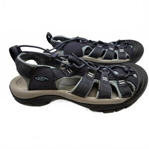 KEEN Whisper Water Resist Sport Sandals Navy Blue Size Women's 8 Hiking Outdoor